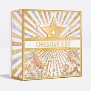 Christian Dior 2025 Circus Holiday Gift Box, logo paper ribbons Size 9X9X4.5 New